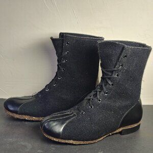 VINTAGE Air Corps Wool Felt Flying Aviation Arctic Boots WWII‎ WW2 Mens 8-8.5